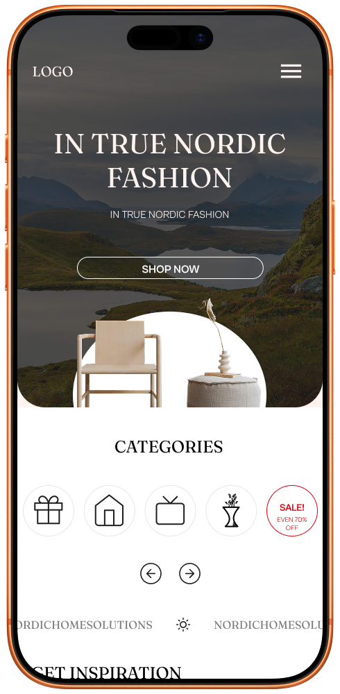 Nordic Home Solutions mockup